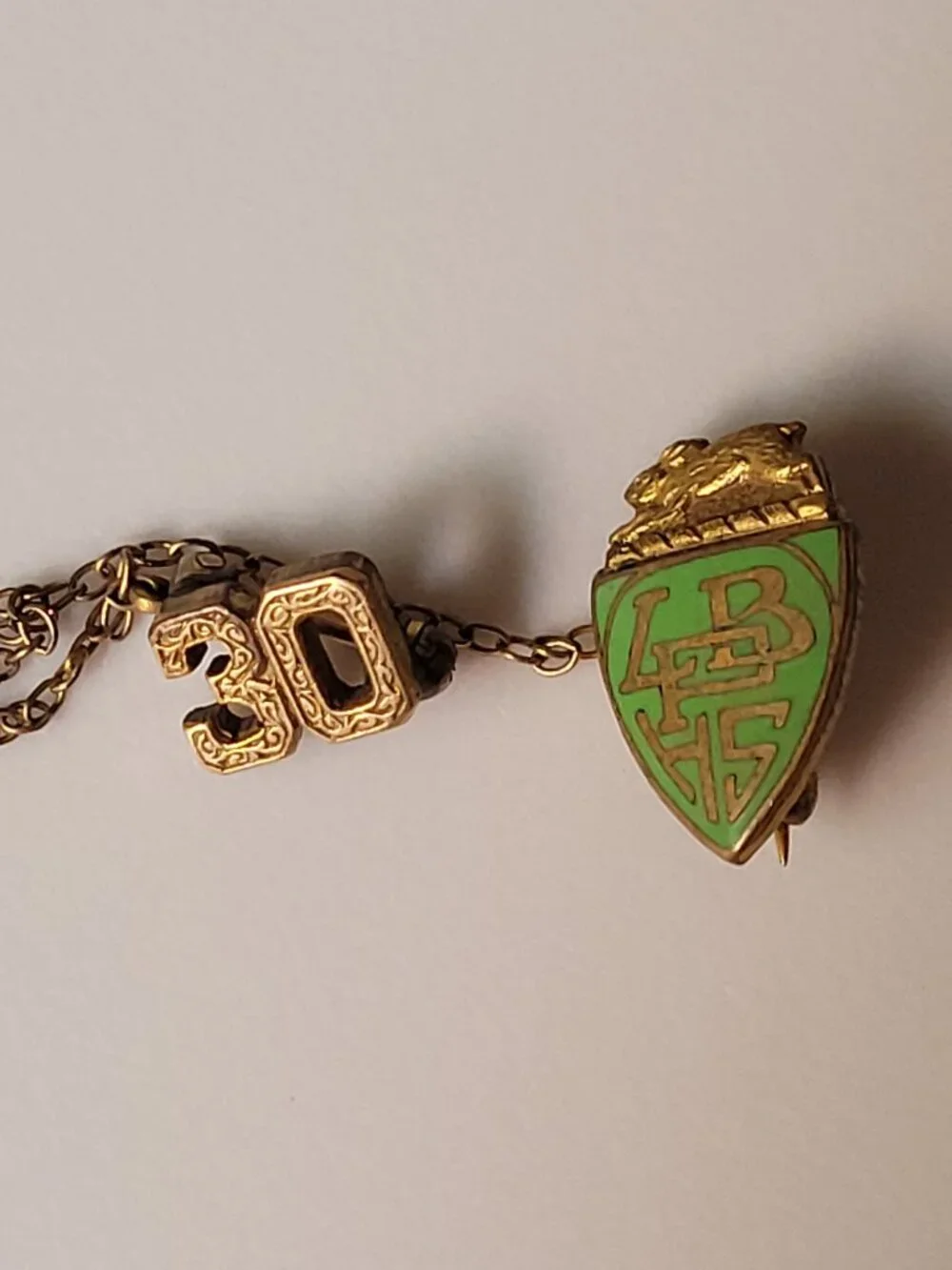 Vintage Long Beach Polytech H.S. lapel pin